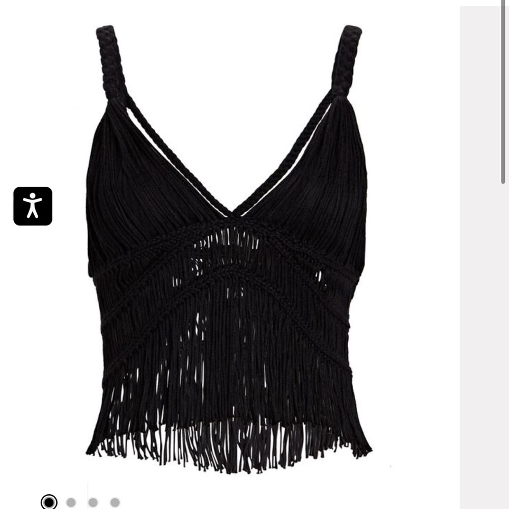 Jonathan Simkhai Claudette Macramé Bralette Top